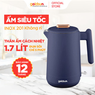 Ấm siêu tốc 2 lớp Goldsun dung tích 1.7L tự ngắt khi sôi GKT2616