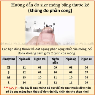 Móng úp thiết kế đính charm dễ thương A155