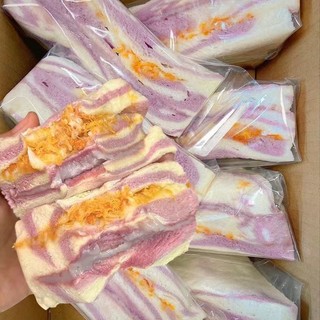  Bánh mì Khoai môn bánh mì kẹp salad chà bông bánh mì nướng thủ công bữa sáng bổ dưỡng bánh mì trà chiều 