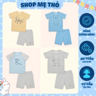 Bộ cộc tay bé trai Lullaby chất petit premium cao cấp siêu mềm mịn mát bé trai BCLU54