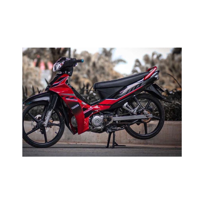 tem xe decal xe sirius-mẫu chế rc sirius đỏ đen xám