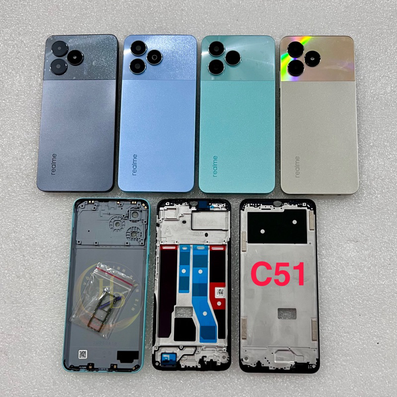VỎ ĐIỆN THOẠI REALME C51 / C60 / NOTE 50 DÙNG CHUNG HÀNG ZIN HÃNG | KÈM KHAY SIM CỤM KÍNH CAMERA THEO VỎ