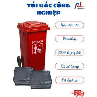 25kg túi rác đen công nghiệp loại tốt size 45l 60l 120l 240l