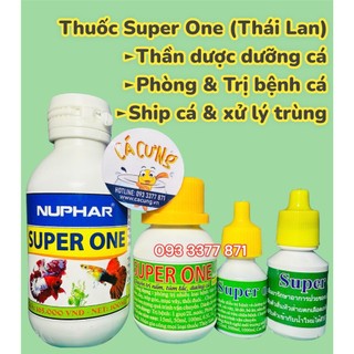 Super one thái - dung dịch phòng nấm, dưỡng cá ship cá, xữ lý trùng cho cá betta, guppy