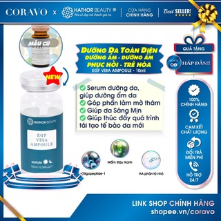 Serum TBG EGF tái tạo, dưỡng da chuyên sâu, toàn diện EGF Vira Ampoule Hathor Beauty (Kim Thiên Hoa) 10ml - Coravo