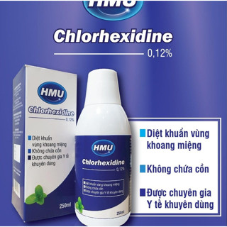 Nước súc miệng HMU chlorhexidine 0,12%- Đại học Y Hà Nội