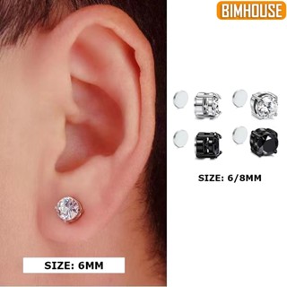 Khuyên tai nam châm BIMHOUSE, bông tai nam nữ đính đá zircon không cần bấm lỗ (1 chiếc)