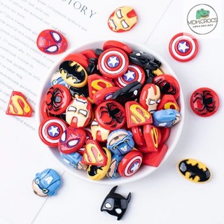 Set 8 Charm Sticker Siêu Nhân Marvel Spiderman-Batman-Ironman 3D-Siêu Ngầu Siêu Đẹp