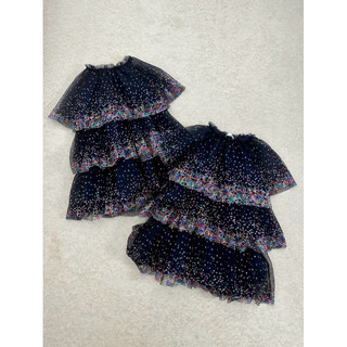 Váy ren sequin navy bé gái xuất dư