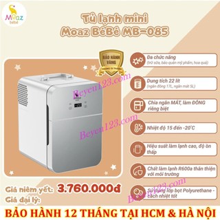 Tủ lạnh mini dung tích 22l moaz bébé mb-085 mb085 - trữ sữa mẹ / bình đun nước pha sữa di động moaz mb058