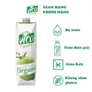 1 hộp nước dừa vico fresh 1l - vị organic