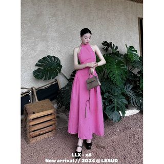Váy Maxi Cổ Yếm Li Eo Siêu Hot