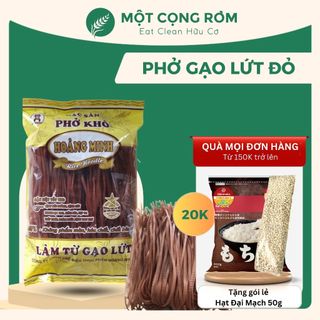 Phở Gạo Lứt Hoàng Minh, Phở Gạo Lứt Đỏ 500g - Hỗ Trợ Giảm Cân, Ăn Kiêng, Eat clean, Cung Cấp Dinh Dưỡng | Một Cọng Rơm
