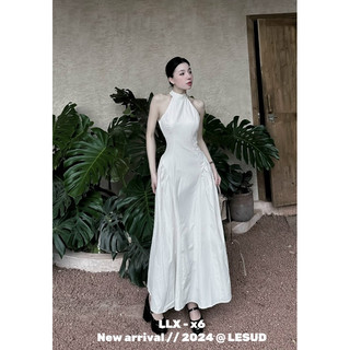 Váy Maxi Cổ Yếm Li Eo Siêu Hot