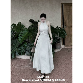 Váy Maxi Cổ Yếm Li Eo Siêu Hot