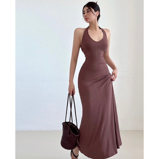 [HÀNG ĐẶT TRƯỚC] Đầm maxi cổ yếm  #770