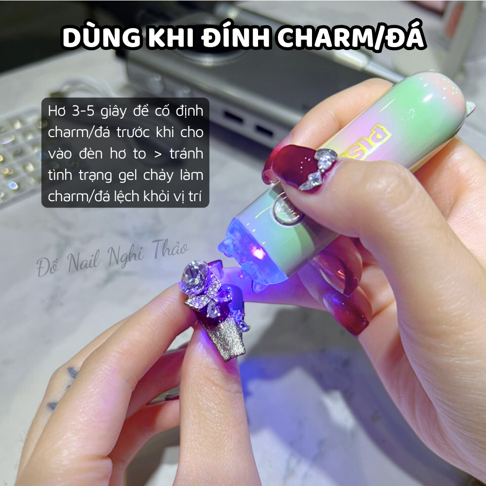 Đèn hơ mini annies trắng đèn hơ mini annies paster cầu vồng Mr Nail W173 kemnail215