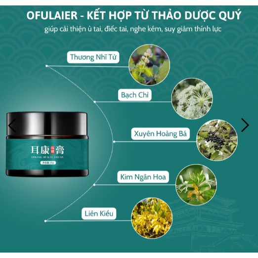 CAO GIẢM ÁP LỰC TAI OFULAIER - Hỗ trợ giảm ù  tai, điếc tai, giảm thính lực