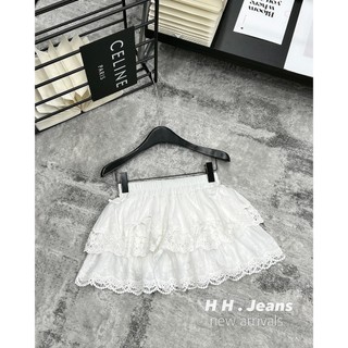 [Follow shop nhận mã 10k] Chân váy ngắn thô boy ren 2 tầng HiNa QCCC QCL1 CV0324