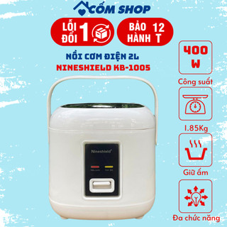 Nồi cơm điện nineshield kb-1005 nấu cơm cực ngon thiết kế chỉnh cơ dễ dùng có quai xách