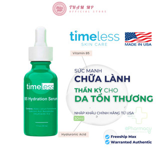 Tinh chất B5 Serum Timeless Vitamin B5 Hydration làm dịu và phục hồi da 30ml
