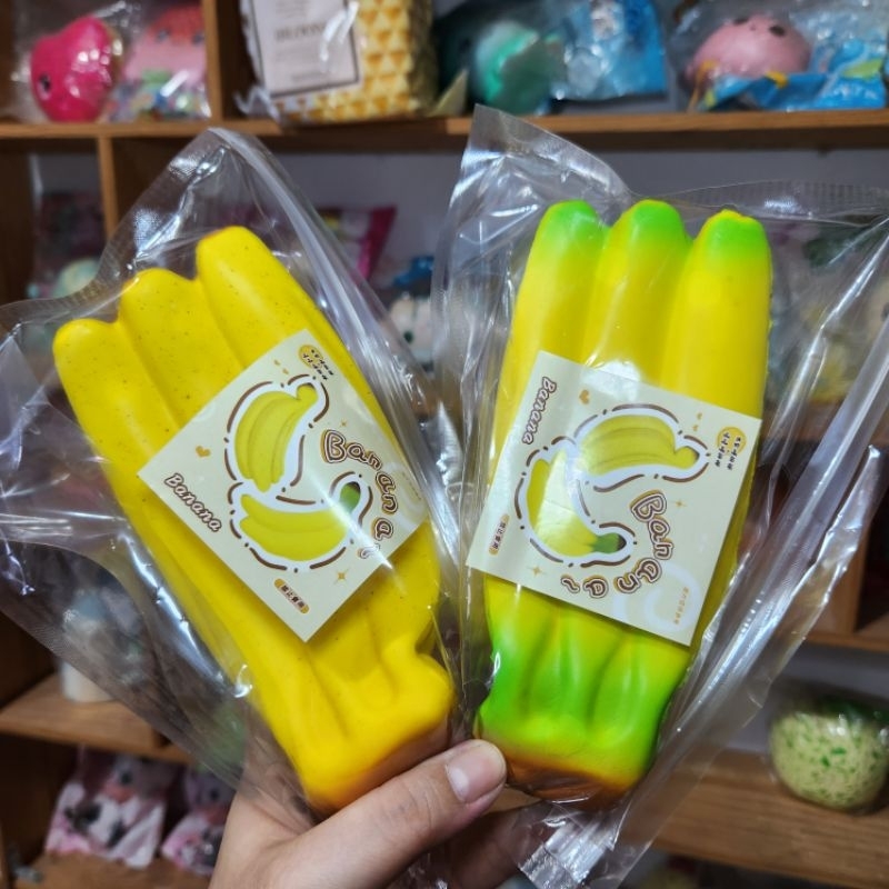 squishy nải chuối chất bơ đặc siêu chậm tăng mềm thơm