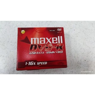 Đĩa dvd-r, cd-r, dvd-r 8.5Gb maxell trắng, hộp 10 cái, chính hãng