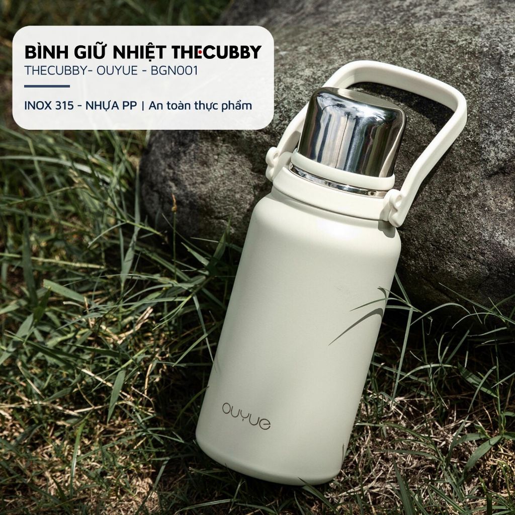Bình giữ nhiệt dung tích lớn TheCubby, Bình giữ nhiệt inox 316L dung tích 900ml 1200ml 1500ml