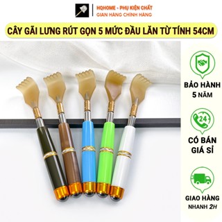 Cây Gãi Lưng, Gậy Gãi Ngứa Cao Cấp Thép Mangan Chống Gỉ 6 Màu Phong Cách, Rút Gọn Kéo Dài 5 Mức, Kèm Đầu Lăn Từ Tính