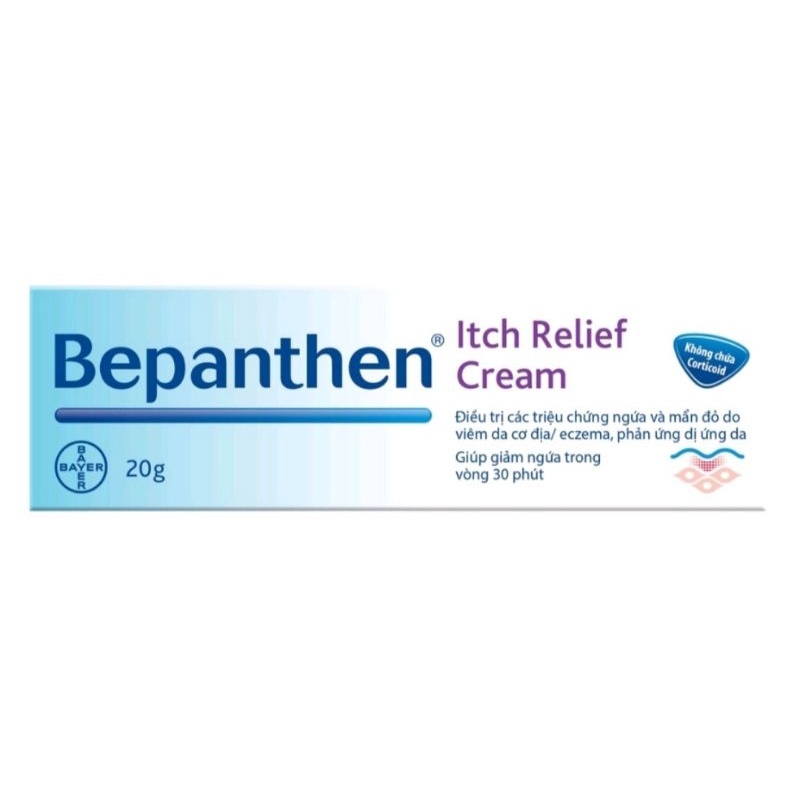 Kem bôi giảm ngứa, mẩn đỏ Bepanthen Itch Relief Cream ⚡ Tặng quà ⚡ Date 12/26 Giảm chàm, khô da, dị ứng