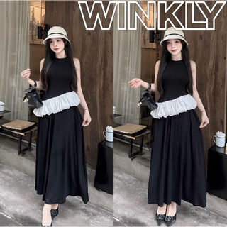 Set áo zip phối tơ xoè peplum mix chân váy dáng dài siêu xinh
