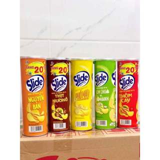 Snack khoai tây slide lon 90g