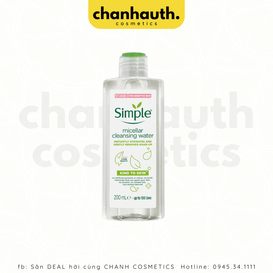 [Hàng Cty] Nước Tẩy Trang SIMPLE 200ml