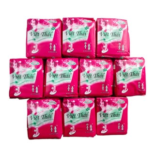 Băng vệ sinh việt thái đỏ siêu thấm hút chống tràn gói 7 miếng bề mặt lưới mềm siêu êm