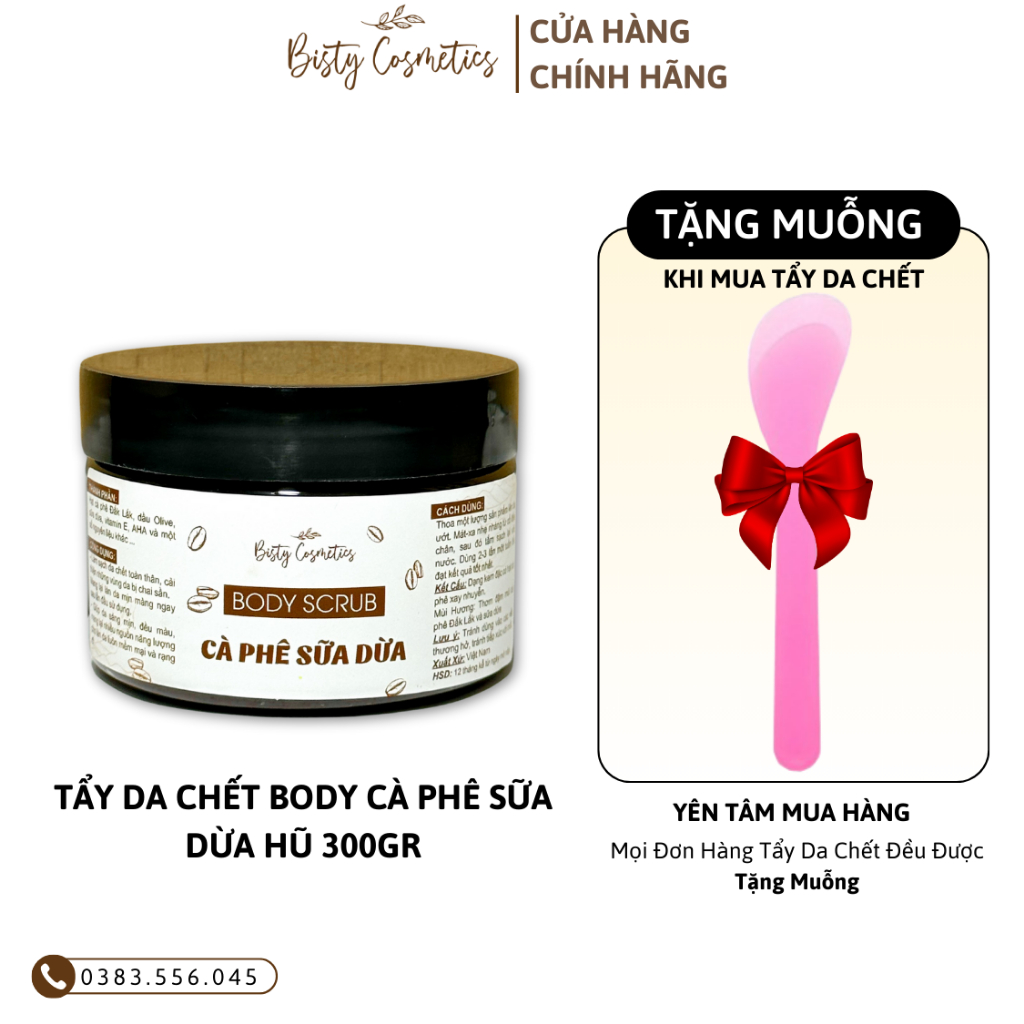 Tẩy Tế Bào Chết Body CÀ PHÊ SỮA DỪA HŨ 450G ,Tẩy Da Chết Cà Phê Làm Sáng Da Mùi Hương Dễ Chịu | BigBuy360 - bigbuy360.vn