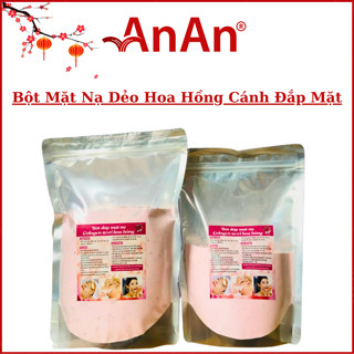 Bột Mặt Nạ Dẻo Cánh Hoa Hồng | Mặt Nạ Hoa Cánh Collagen Đắp Mặt Trắng Da Đẹp Da. Gói 500g 1000g