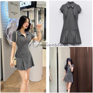 |ZR65| Váy xám ghi ZR xuất xịn NMINESTORE full tag