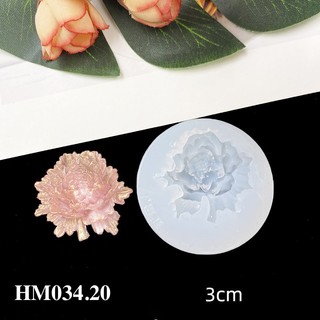 Khuôn hoa xinh đẹp làm trâm cài tóc epoxy resin handmade đẹp - HM5034.18.19.20