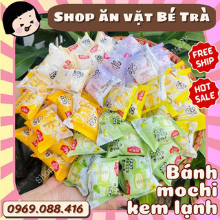 Bánh mochi nhân kem sữa vị sầu riêng/ khoai môn/ đậu nành, bánh mochi phủ dừa, bánh mochi đài loan kem lạnh