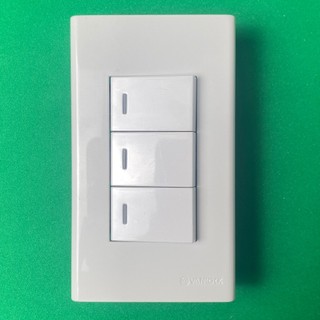  Công Tắc Ba 1 Chiều Vuông 16A  Sino Dòng S18CC - Hàng Ghép S18CC3S S 