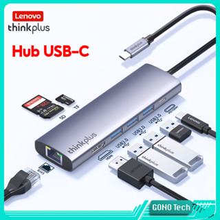 Hub Type C Lenovo Thinkplus | Chuyển USB-C to HDMI 4K PD 100W RJ45 SD TF VGA cho laptop macbook
