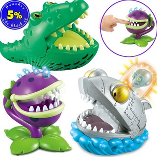 Đồ chơi khám răng cá sấu phiên bản Plants vs Zombies mới nhất 2021 (tặng kèm pin)