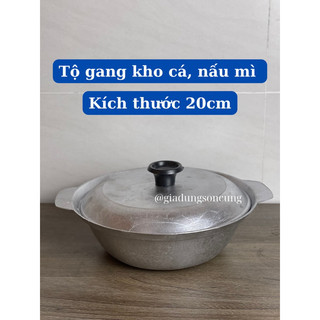 Nồi gang kho cá, kho quẹt, nấu mì cay kích thước 20cm