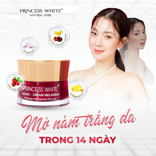    Tặng  mặt nạ   5 HỘP KEM NÁM PRINCESS WHITE 