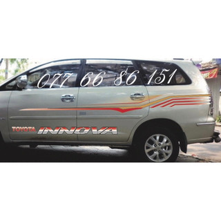 Tem Dán Sườn Xe Innova Mẫu Mới