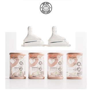 [Mẫu mới] Núm ti bình sữa Hegen cho bé cam kết hàng chính hãng - núm ty thay thế size 1/2/3 và Y cut