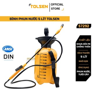 Bình phun nước đeo vai 5 lít TOLSEN, nhựa cao cấp, bền bỉ - Phun xịt côn trùng, khử trùng, tưới cây