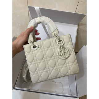 ✅ TÚI CD LADY SUPVIP - Size 17/20/24cm - Da cừu cán [Fullbox NC]
