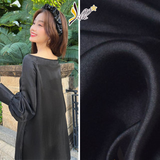 Lụa may áo dài satin màu đen Nhaxasilk - ST13 KR