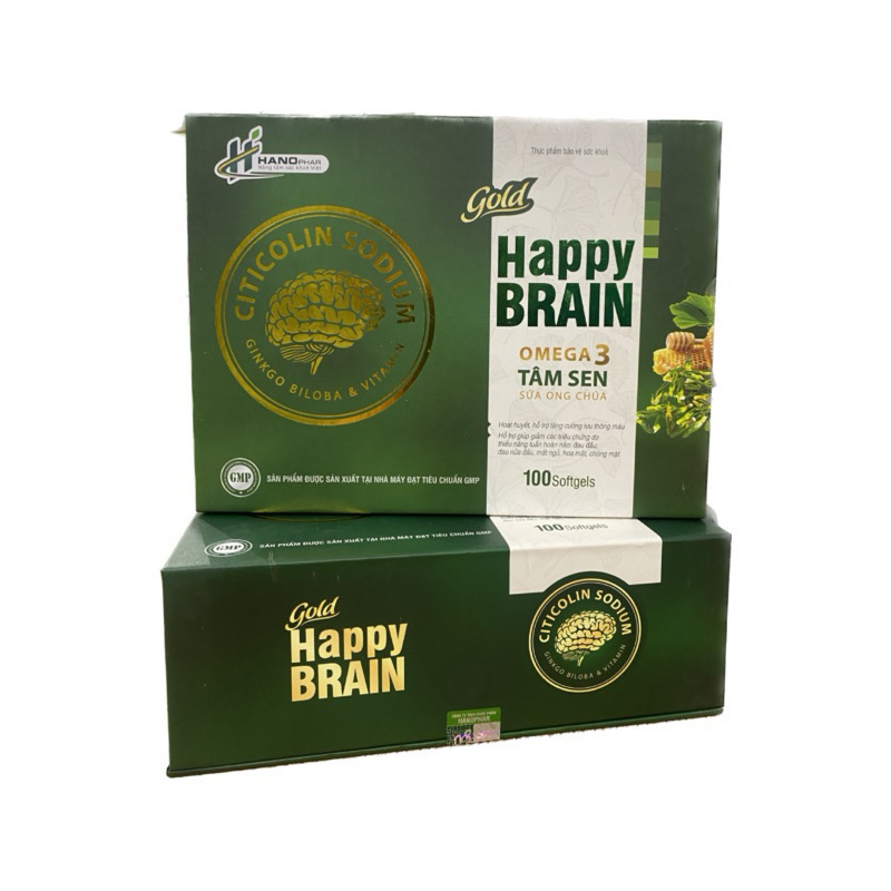 viên uống bổ não happy brain hộp 100viên